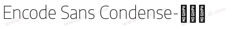 Encode Sans Condense字体转换